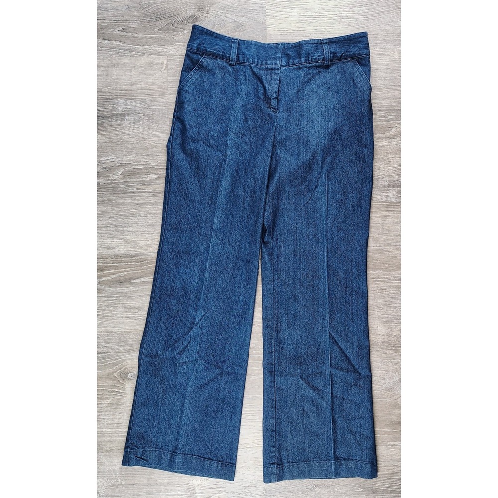 Attention Womens Blue Denim Jeans Pants Straight Leg Trouser‎ Size 4